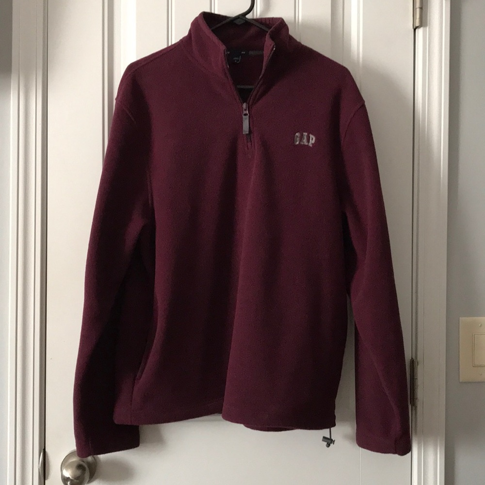 GAP burgundy fleece